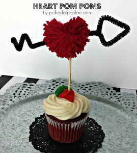 These heart pom poms add such a cute touch to your Valentine's Day decorations.