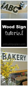 DIY Wood Sign Tutorial is easy and inexpensive to make.