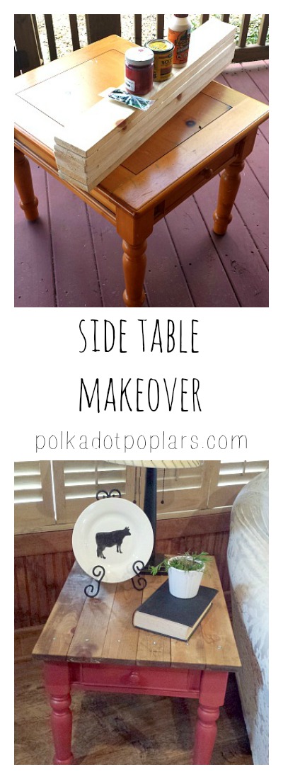 Take an old table and give it a makeover farmhouse style.